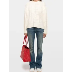 Pull col rond en pointelle
