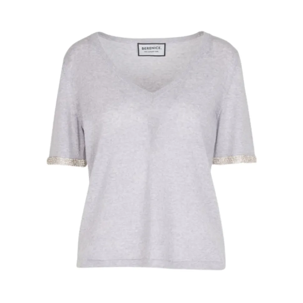Pull droit en laine Gris - Berenice