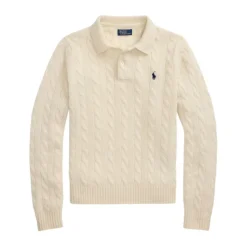 Pull en laine et cachemire à torsades