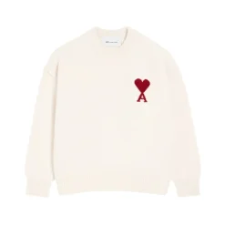Pull Intarsia Cœur Col Rond