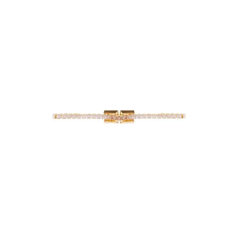 Rhinestone Necklace with Logo