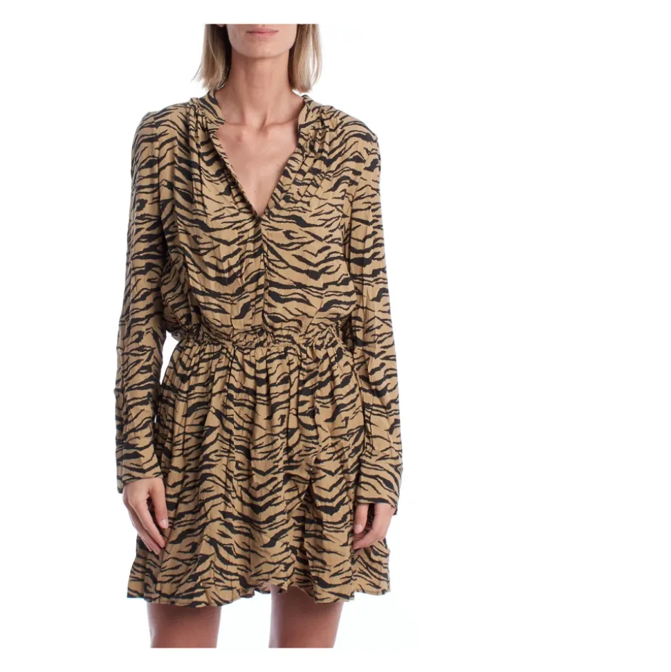 Robe Courte à Imprimé Animal