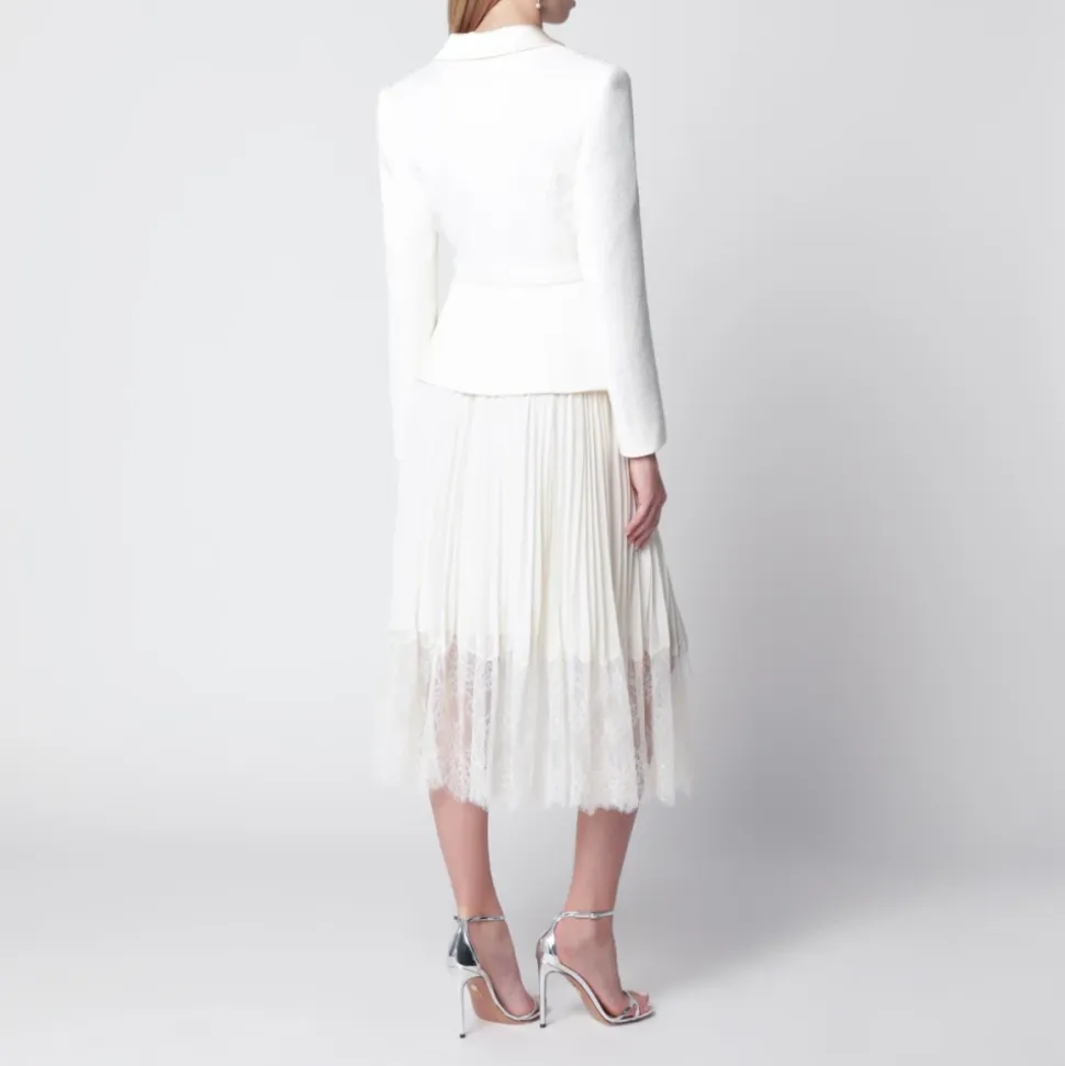 Robe mi-longue à col châle