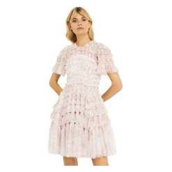 Robe Rose à Imprimé Floral Ditsy Valentine