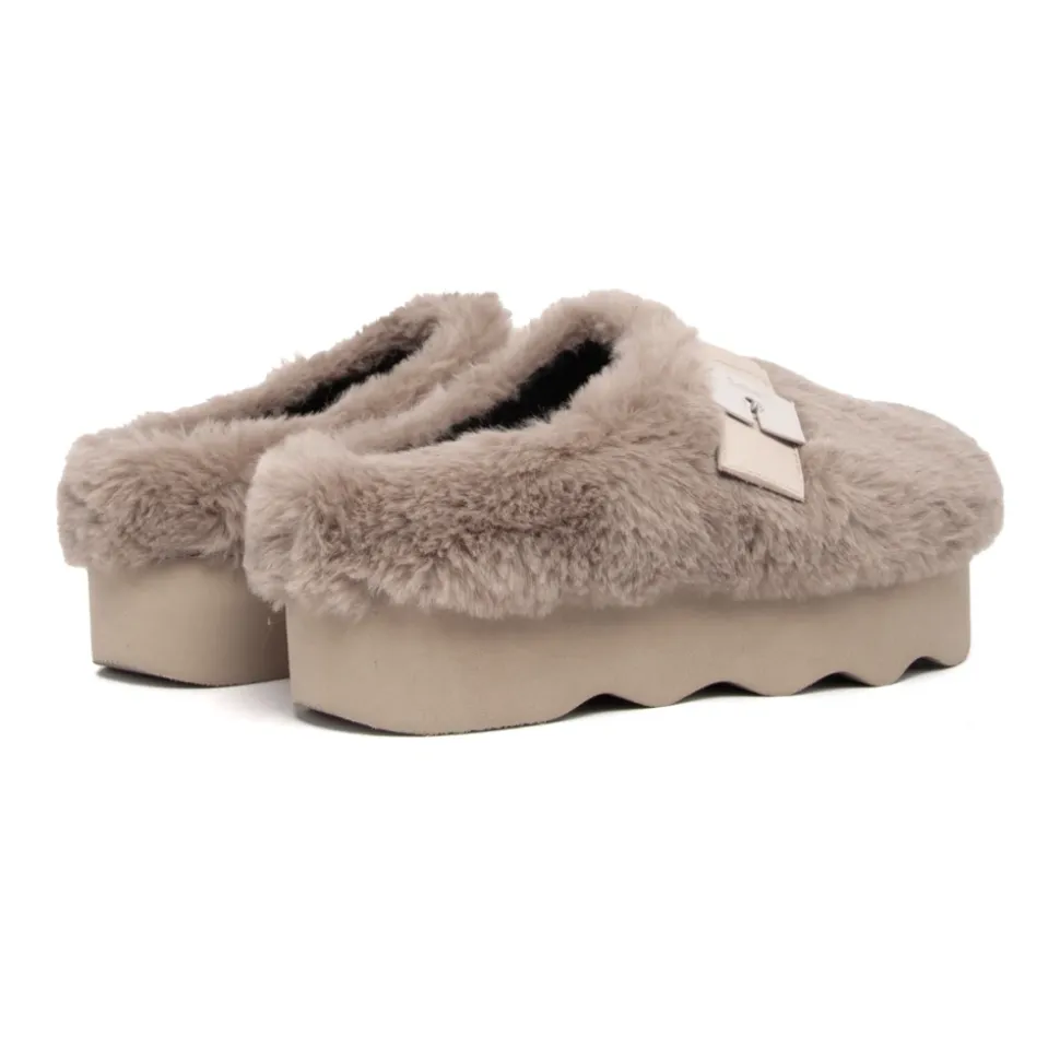 Sabot en pelliccia sintetica