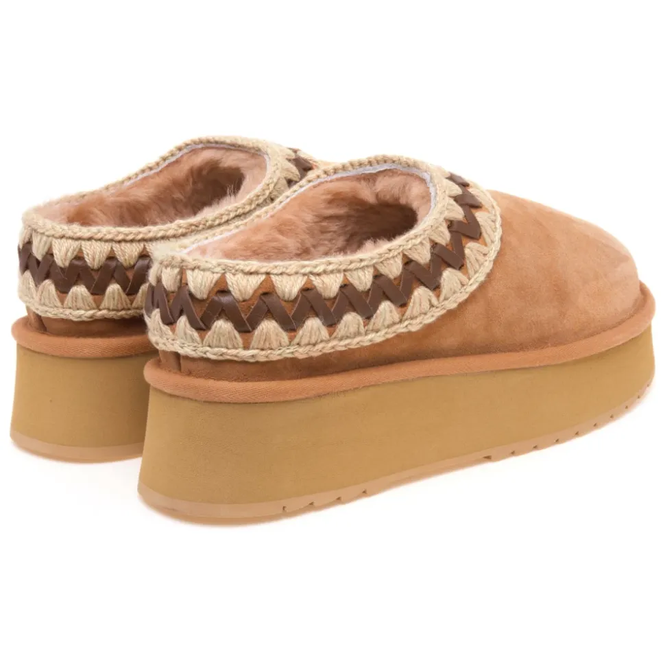 Sabot Plateforme en Cuir Daim