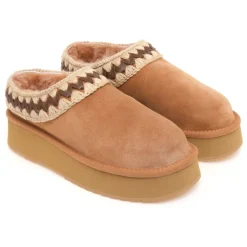Sabot Plateforme en Cuir Daim