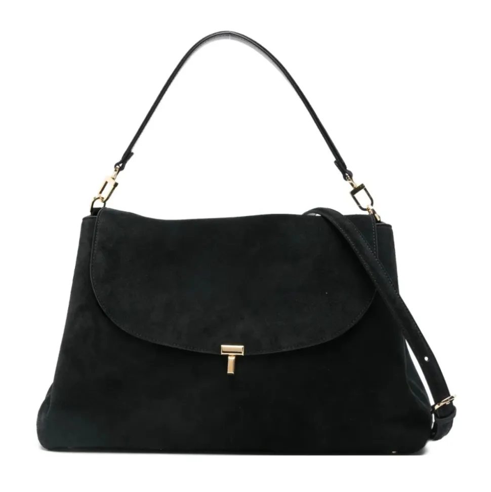 Sac bandoulière en daim T-Lock