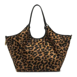 Sac bandoulière imprimé léopard
