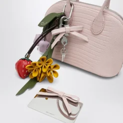 Sac bandoulière mini en cuir gaufré