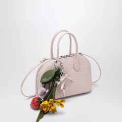 Sac bandoulière mini en cuir gaufré