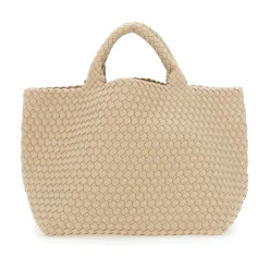 Sac Beige avec Design Tissé Femme
