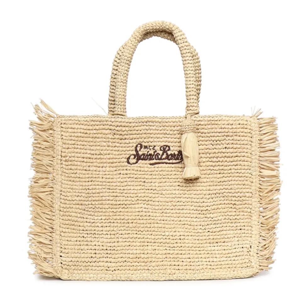 Sac Cabas Colette en Raffia avec Franges Latérales