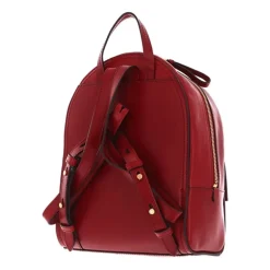 Sac à dos en cuir rouge pour femme