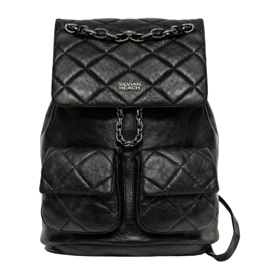 Sac à dos matelassé avec chaîne