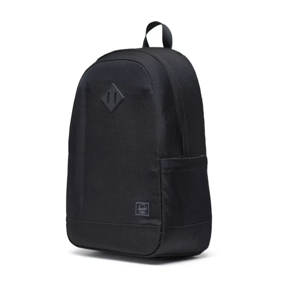 Sac à Dos Noir Tonal avec Poche pour Ordinateur Portable