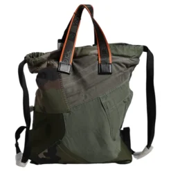 Sac à dos patchwork vert militaire