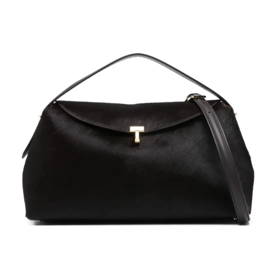 Sac porté main T-lock en poulain