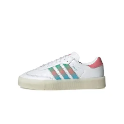 Sambarose Blanc Vert Rose Sneakers