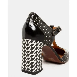 Sandales à Bride en T en Cuir Verni