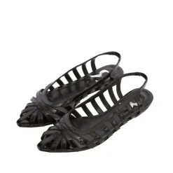 Sandales plates contemporaines avec élastique cheville