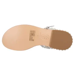 Sandales Plates en Cuir à Bride