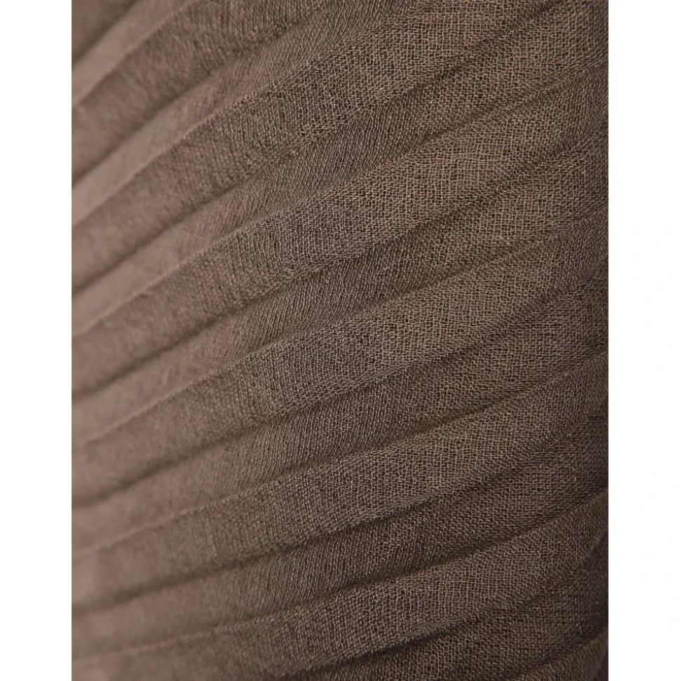 Silk Wool Pleats Stole