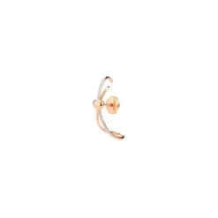 Single Ear Cuff Together en Or Rose et Diamants