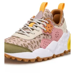 Sneakers en suède et tissu technique