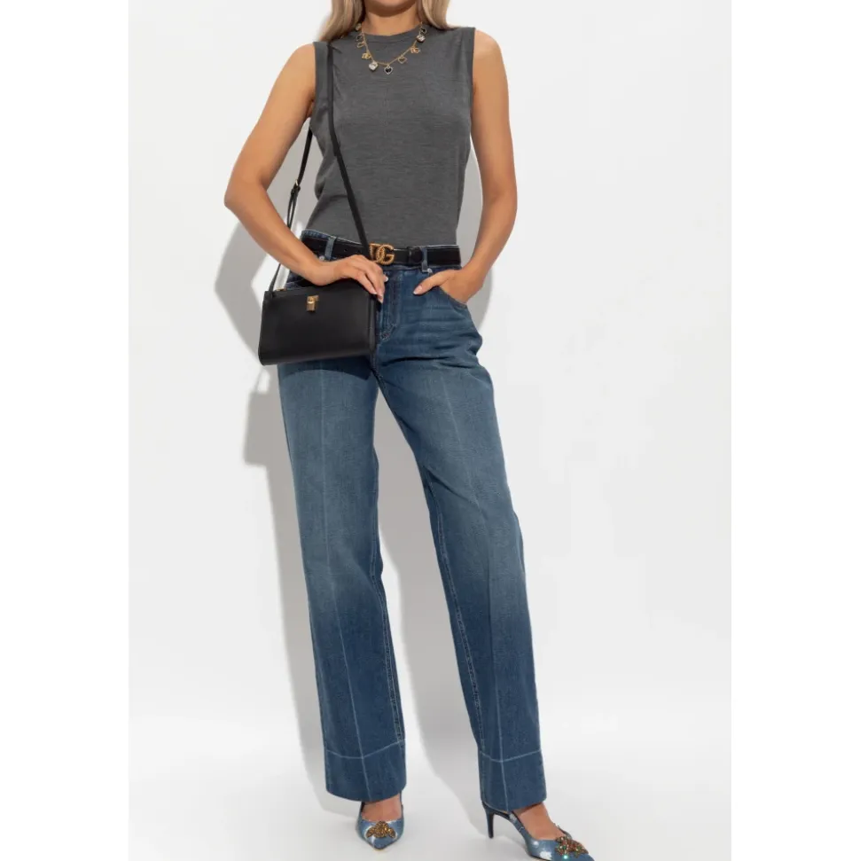 Straight-leg jeans