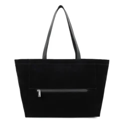 Suédine KBA Grand Sac Cabas Zippé Épaule