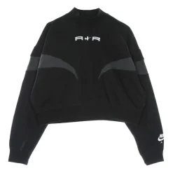 Sweat à Col Haut Court Noir/Gris/Blanc
