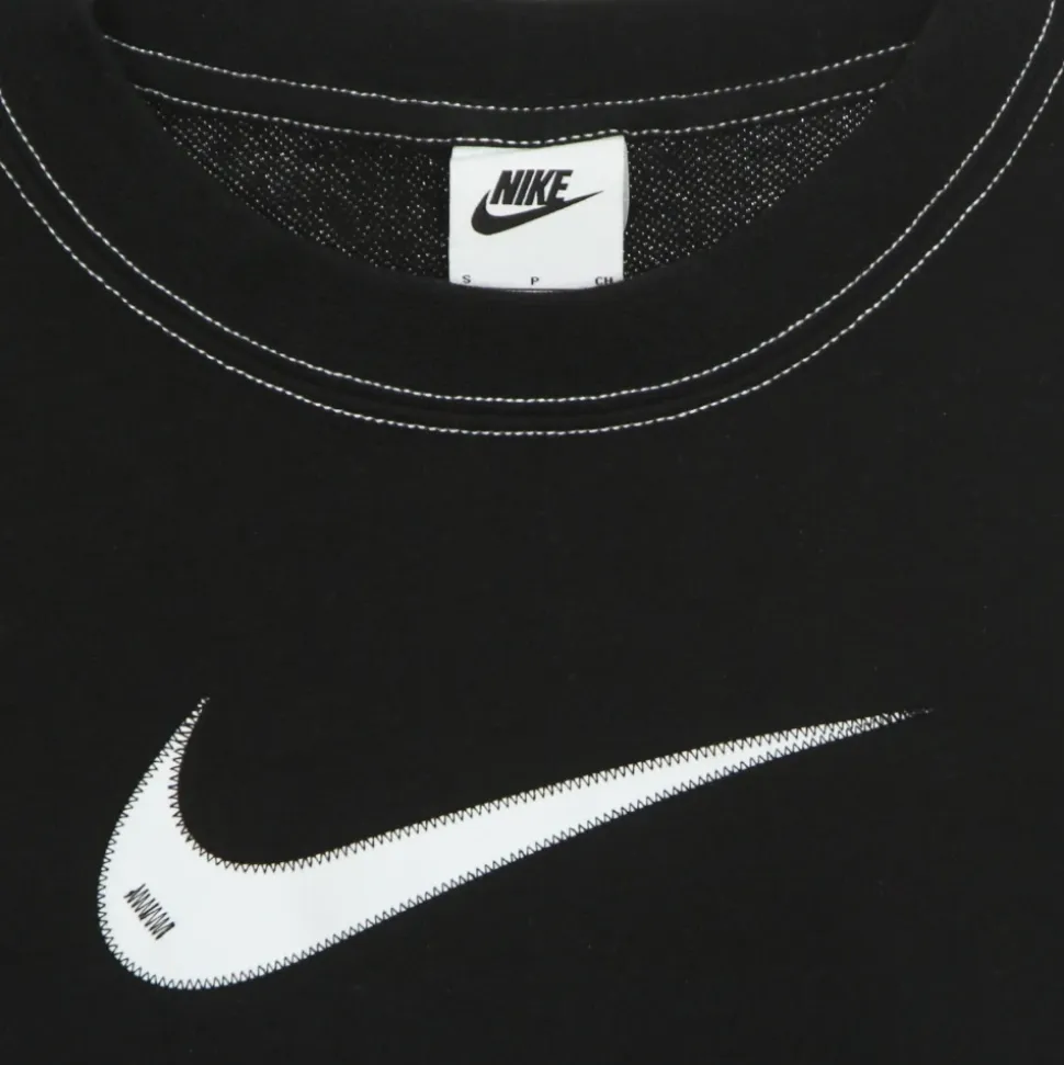 Sweat-shirt à col rond court