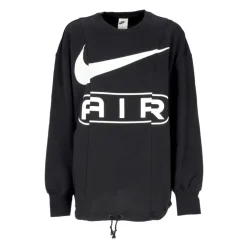 Sweatshirt Col Rond Noir/Blanc Femme