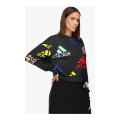 Sweatshirt court à logo essentiel multicolore