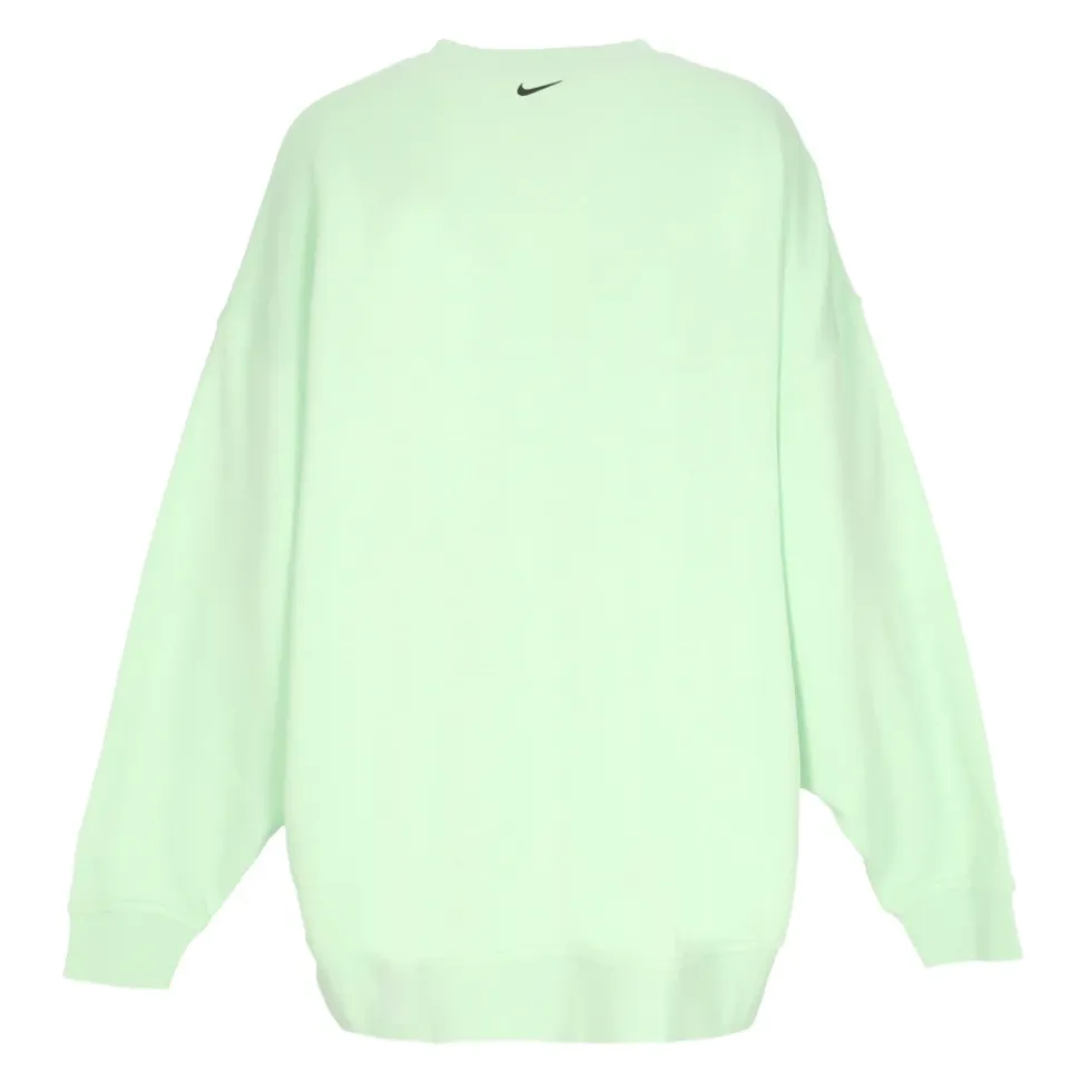 Sweatshirt Crewneck Vert/Noir avec Logo Swoosh