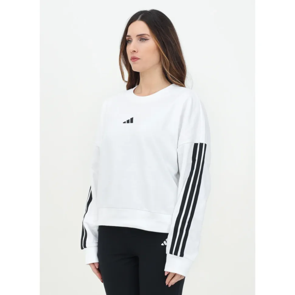 Sweat-shirt ras du cou 3-Stripes en molleton French Terry