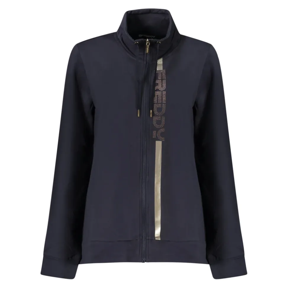 Sweat-shirt zippé à manches longues