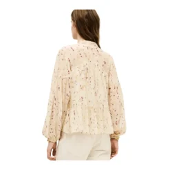 Top Charme Romantique avec Broderies Délicates