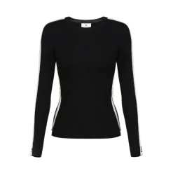 Top en viscose avec bandes brillantes