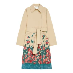 Trench-coat Beige en Coton