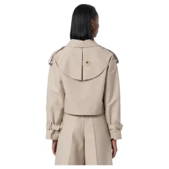 Trench Cropped Made in Cotton