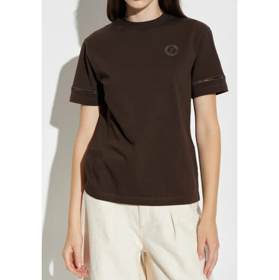 T-shirt avec bordure décorative
