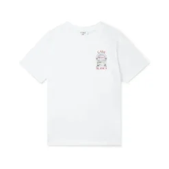 T-shirt Blanc en Coton Biologique à Manches Courtes
