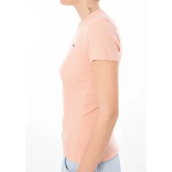 T-shirt en coton côtelé coupe slim
