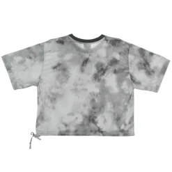 T-shirt à manches courtes en mesh, col rond