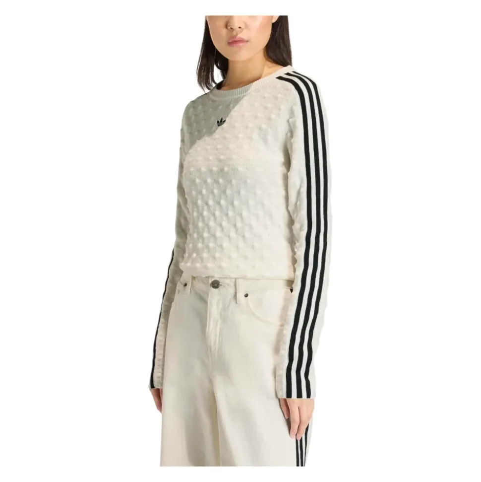T-shirt manches longues moulant en maille texturée