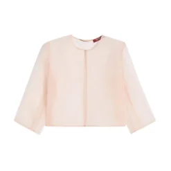Veste Boléro Courte en Organza de Soie Pure