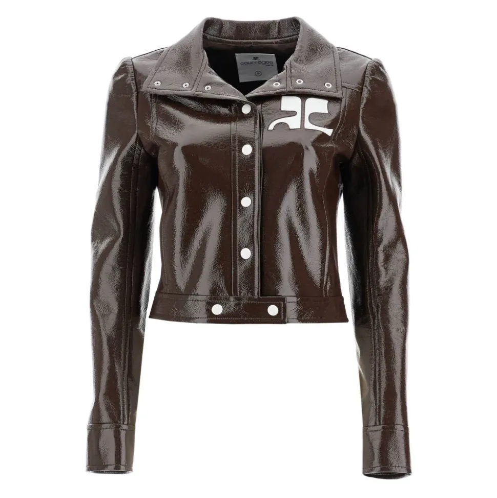 Veste Courte Effet Vinyle