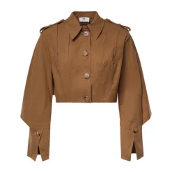 Veste courte à manches cape